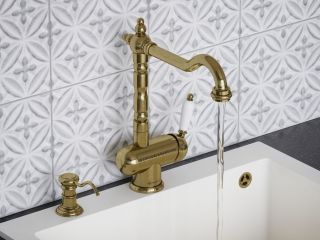 Смеситель для кухни Omoikiri Kyoto 2 Plus-AB античная латунь